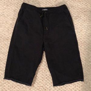 Carbon black men’s shorts.
